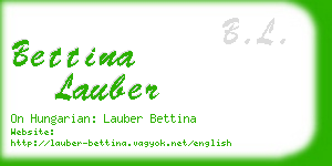 bettina lauber business card